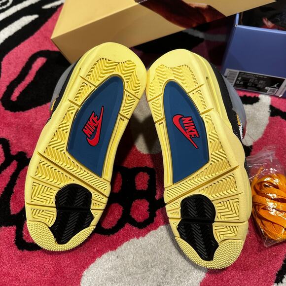 Jordan 4 Retro Union Off Noir – Size 4 – Brand New - Picture 11 of 13